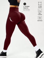 Leggings de fitness taille haute pour femmes, contrôle du ventre, cul de pêche, avec dos en V, respirants, à séchage rapide et surélevés, les plus vendus