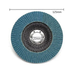 5 ''125mm disques à lamelles de ponçage en métal meuleuse d'angle roues lame 40/ 60/80/120 grain disque de ponçage à lamelles meuleuse d'angle meule