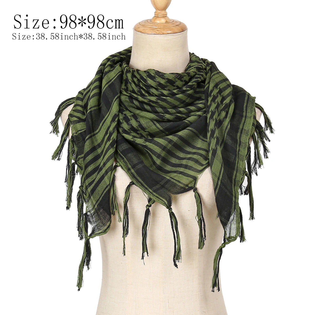 Foulard Hijab à carreaux pour hommes et femmes, foulard arabe du désert, doux, tactique, randonnée, Turban unisexe, châle militaire, nouvelle collection 2026