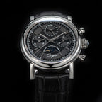 Sugess – montre-bracelet pour hommes, ST1908, mouvement à col de cygne, chronographe mécanique, véritable calendrier de phase de lune, cuir Vintage, nouveau 2026