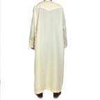 Nouveaux hommes musulmans à manches longues Robe pull Abaya Daffah Jubba Thobe Pakistan saoudien arabe caftan Islam vêtements Robe de prière Afghan