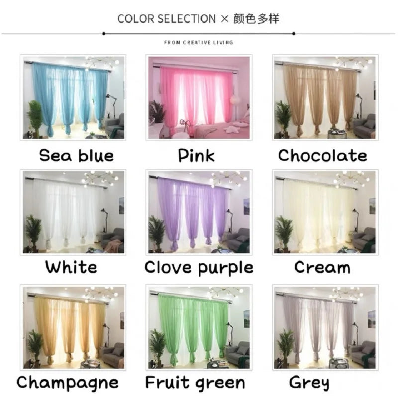Rideaux de fenêtre en tulle rose Tyys Perconsidering, 1 côté, décoration romantique pour la maison, salon, seulement le criblage de fenêtre