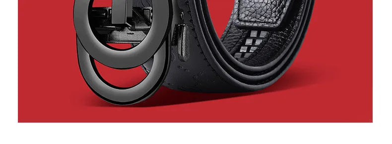 Ceinture pour hommes d'affaires de mode véritable marque de luxe ceinture à boucle en métal ceinture souple en cuir PU de haute qualité avec pantalon Cargo jean