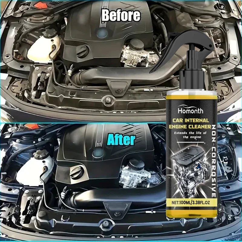 Nettoyant pour moteur automobile, dégraissant, concentré, lingette, élimine l'huile, compartiment propre, nettoyage automatique, accessoires d'entretien, 100ml