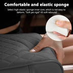 Coussin d'accoudoir de Console centrale automatique, avec 2 porte-gobelets, coussin d'accoudoir en cuir PU, housse d'oreiller Portable pour accoudoir de voiture, coussin de hauteur