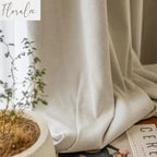 Rideaux en chenille beige épais à chevrons sur mesure pour salon, salle à manger, chambre à coucher – Décoration occultante de luxe et tendance