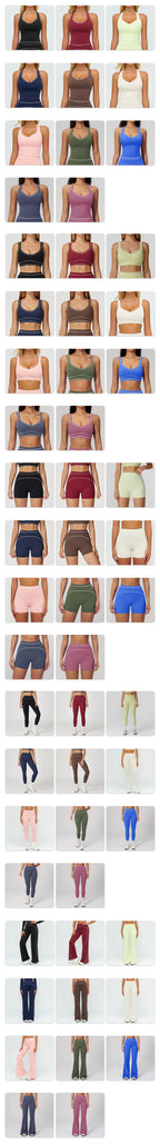 Ensemble de yoga 2 pièces pour femme, tenue de sport, vêtements de gym, ensemble soutien-gorge de sport et pantalon de course, vêtements de yoga et de sport pour femme