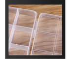 Boîte à bijoux rectangulaire en plastique à 28 grilles, compartiment de rangement, étui à bijoux, boucles d'oreilles, perles, présentoir artisanal, conteneur organisateur, nouveau