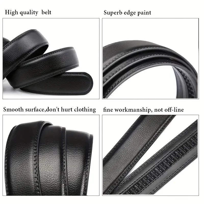 Ceinture pour hommes d'affaires de mode véritable marque de luxe ceinture à boucle en métal ceinture souple en cuir PU de haute qualité avec pantalon Cargo jean