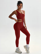Beau design au dos, leggings de yoga sexy une pièce, adaptés aux combinaisons de sport respirantes et à séchage rapide pour femmes.