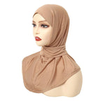 Classique Islam femmes prêt à porter Snap Fastener Hijabs pour femme couverture complète bandeau écharpe Turban casquettes Turbante Mujer