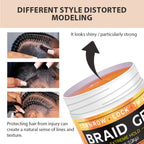 Stylage tressage Gel cire carburateur longue durée forte tenue pommade Anti-frisottis lisse finition des cheveux façonnage contrôle des bords des cheveux