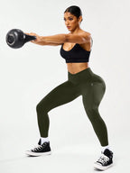 Leggings de fitness taille haute pour femmes, contrôle du ventre, cul de pêche, avec dos en V, respirants, à séchage rapide et surélevés, les plus vendus