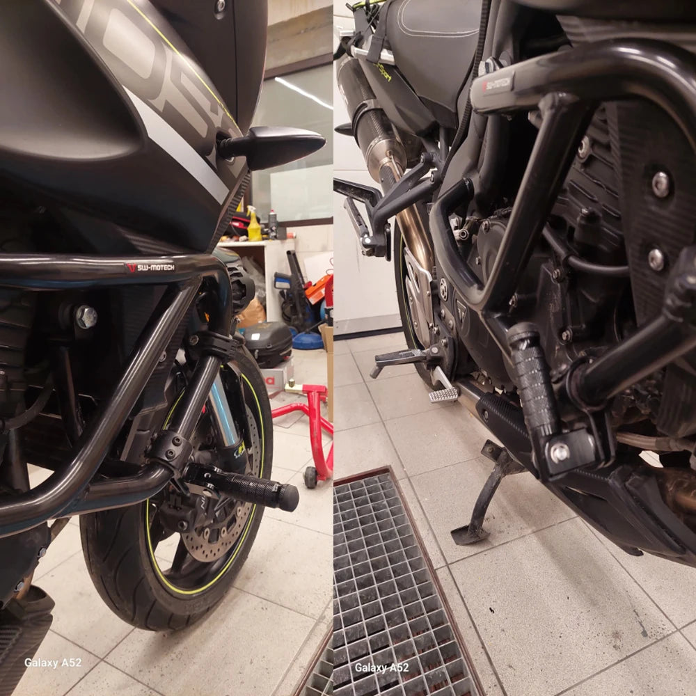 POUR CFMOTO CF 800MT 650MT MT800 MT 650 800 MT accessoires de motocicleta estriberas avant de carretera abrazaderas de repos