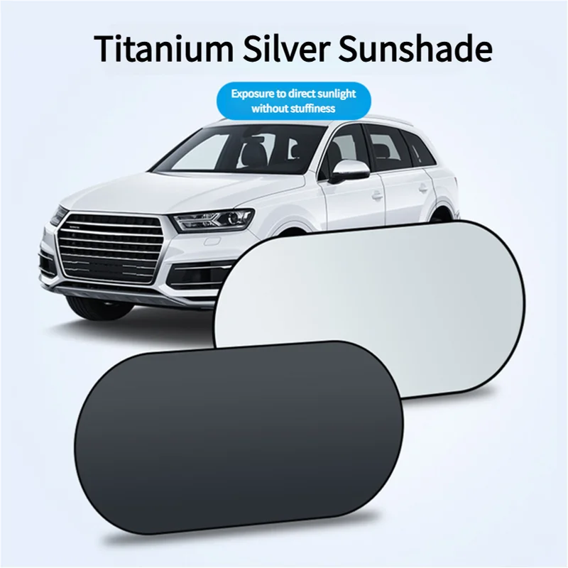 Pare-soleil réfléchissant UV pour voiture, pare-brise arrière, Protection solaire, Isolation thermique, rideaux de confidentialité pour voiture, rangement pliable