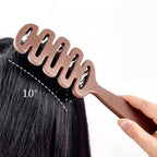 Brosse à cheveux en poils de sanglier, peigne antistatique, peigne de Massage de coiffure, brosse à cheveux bouclée, outils de coiffure pour Salon de coiffure, outils de maquillage