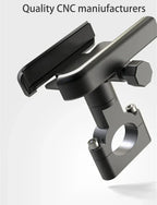 Support de téléphone universel en alliage d'aluminium pour guidon de moto, rétroviseur de vélo, support de téléphone portable pour moto