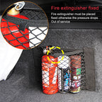 Filet de rangement pour coffre arrière de voiture, filet en maille pour siège, corde élastique, autocollant magique, sac de rangement universel, organisateur de poche pour voiture