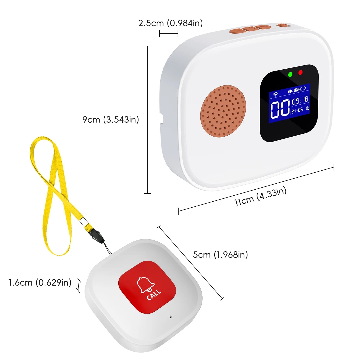 Tuya SOS WiFi sans fil soignant téléavertisseur système de bouton d'appel bouton d'alerte d'urgence pour personnes âgées Patient handicapé personnes âgées intérieur