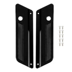 Couvercles de loquet de sacoche de moto noirs, accessoires pour Harley Touring Electra Street Glide Road King FLH FLT FLHR FLTR 93-13