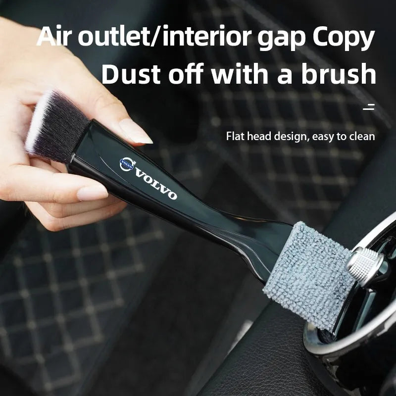 Brosse de nettoyage de ventilation de voiture, outils de dépoussiérage intérieur automobile pour Volvo Xc60 Xc90 V40 V60 S60 V50 V90 S80 C40 XC40 V70 XC70