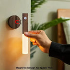 Veilleuse capteur de mouvement veilleuses appliques murales rechargeables appliques murales magnétiques éclairage mural en bois pour chambre escalier