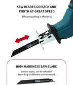 Scie sauteuse sans fil Makita 18V ML-505, scie à chaîne électrique, outil électrique portable pour la coupe du bois, du métal et des tuyaux