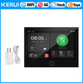 Système d'alarme domestique KERUI 4G/WiFi GSM avec écran tactile IPS de 7 pouces, compatible avec le système d'alarme de sécurité sans fil Tuya, anti-cambriolage