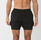 Short de course avec poches doublées pour homme, séchage rapide, léger, respirant, athlétique, sport, entraînement, boucle serviette
