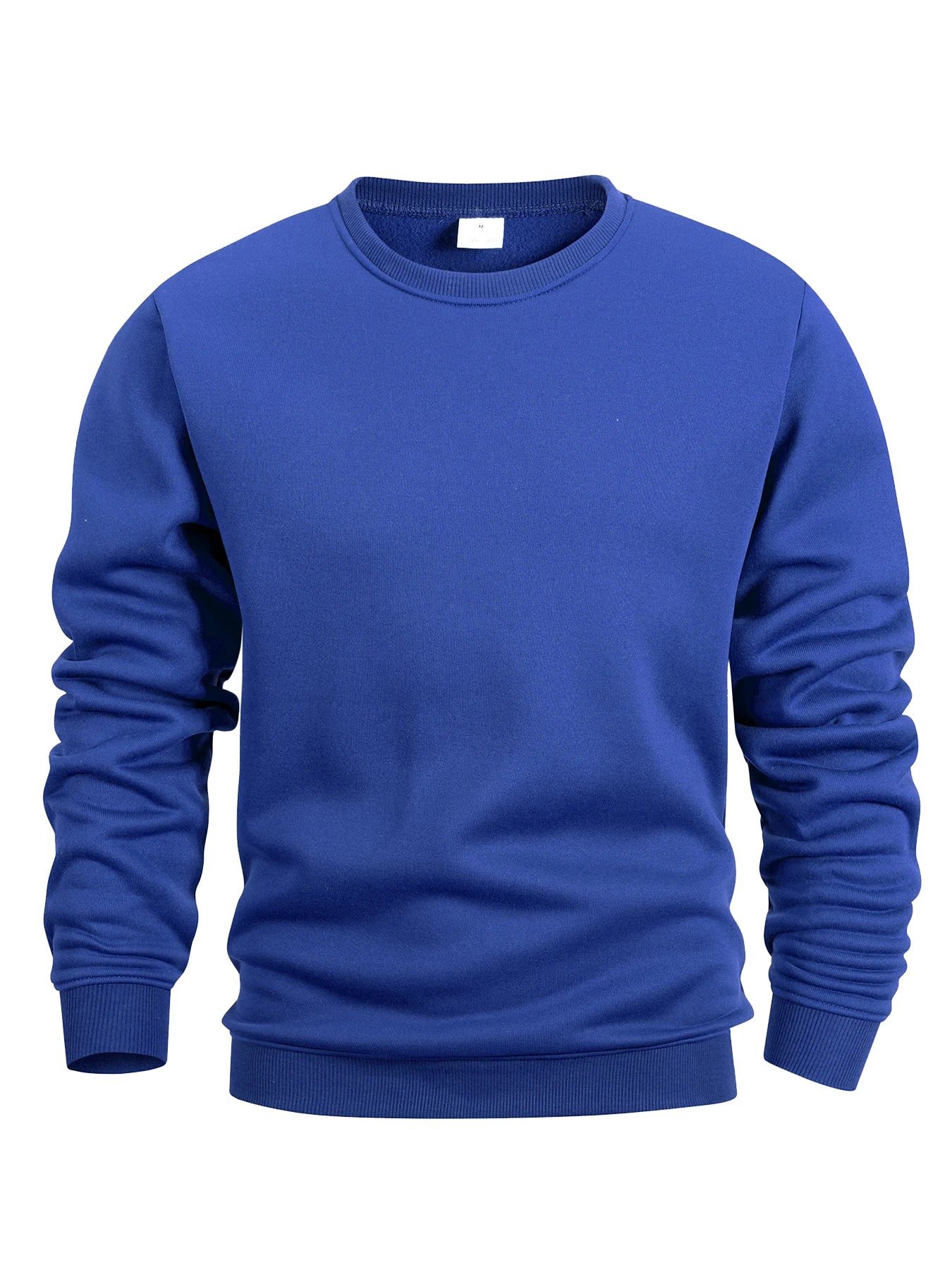 Sweat-shirt à col rond pour hommes, couleur unie, printemps, extérieur, décontracté, quotidien, manches longues, pull à capuche, vêtements de sport pour hommes