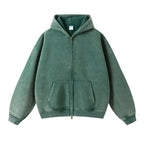 MAQVOB Vêtements de luxe de haute qualité, streetwear, vente en gros, tailles Euro et US, sweat à capuche entièrement zippé, lavé, teinture batik, printemps-automne
