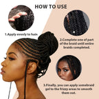 Stylage tressage Gel cire carburateur longue durée forte tenue pommade Anti-frisottis lisse finition des cheveux façonnage contrôle des bords des cheveux