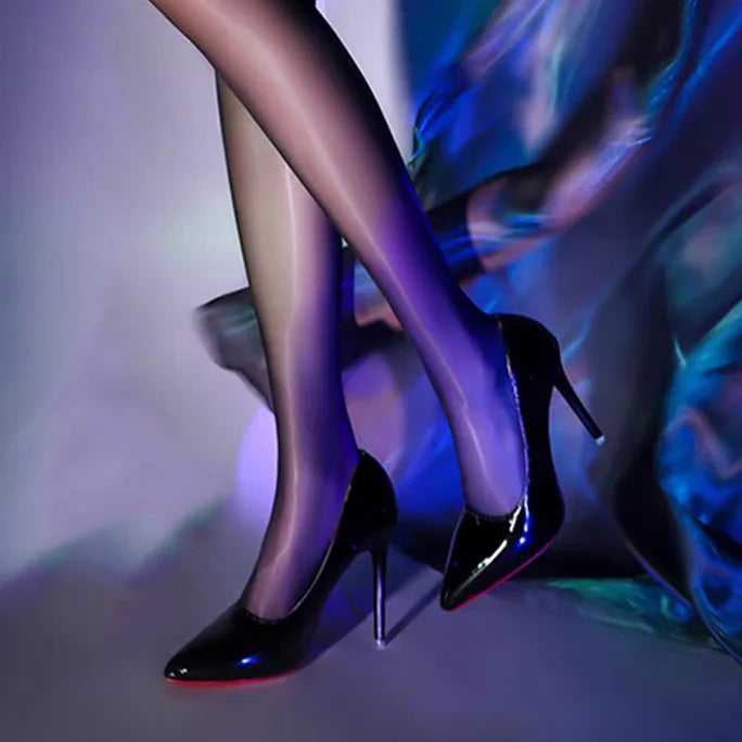 Escarpins classiques à talons hauts pour femmes, chaussures d'automne en cuir souple, Sexy, à fond rouge, pour Banquet et mariage