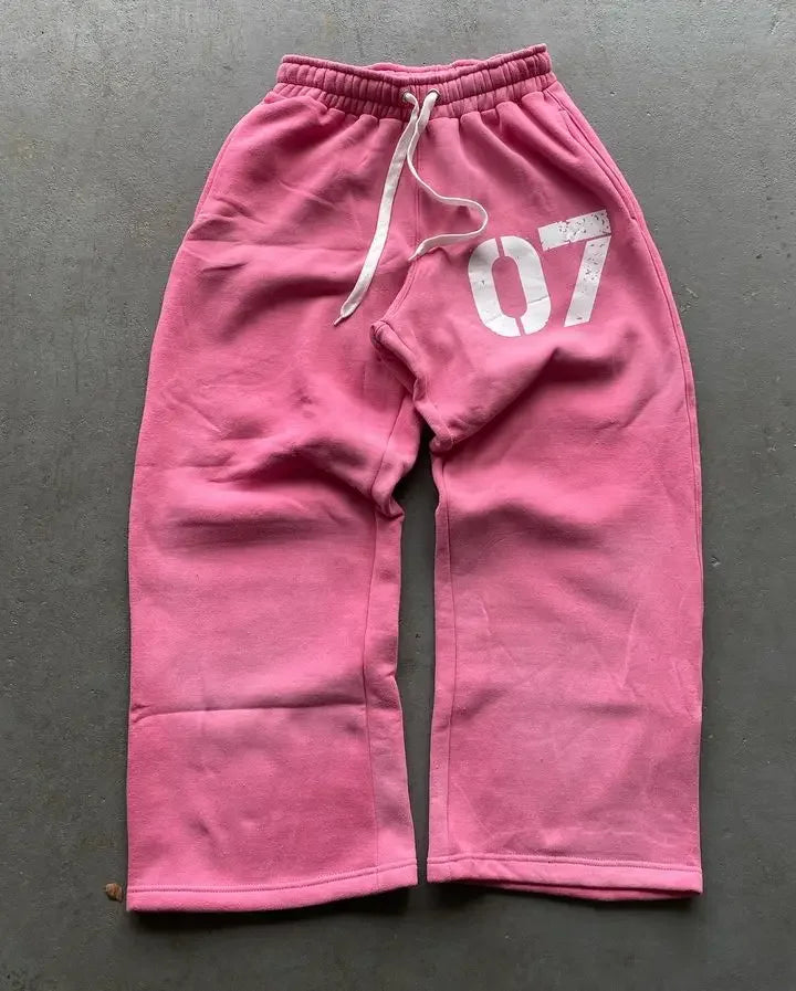 Streetwear Y2K décontracté Baggy pantalons de survêtement cordon pantalon de sport cardigan à fermeture éclair mode impression numérique à capuche hommes femmes ensemble de rue