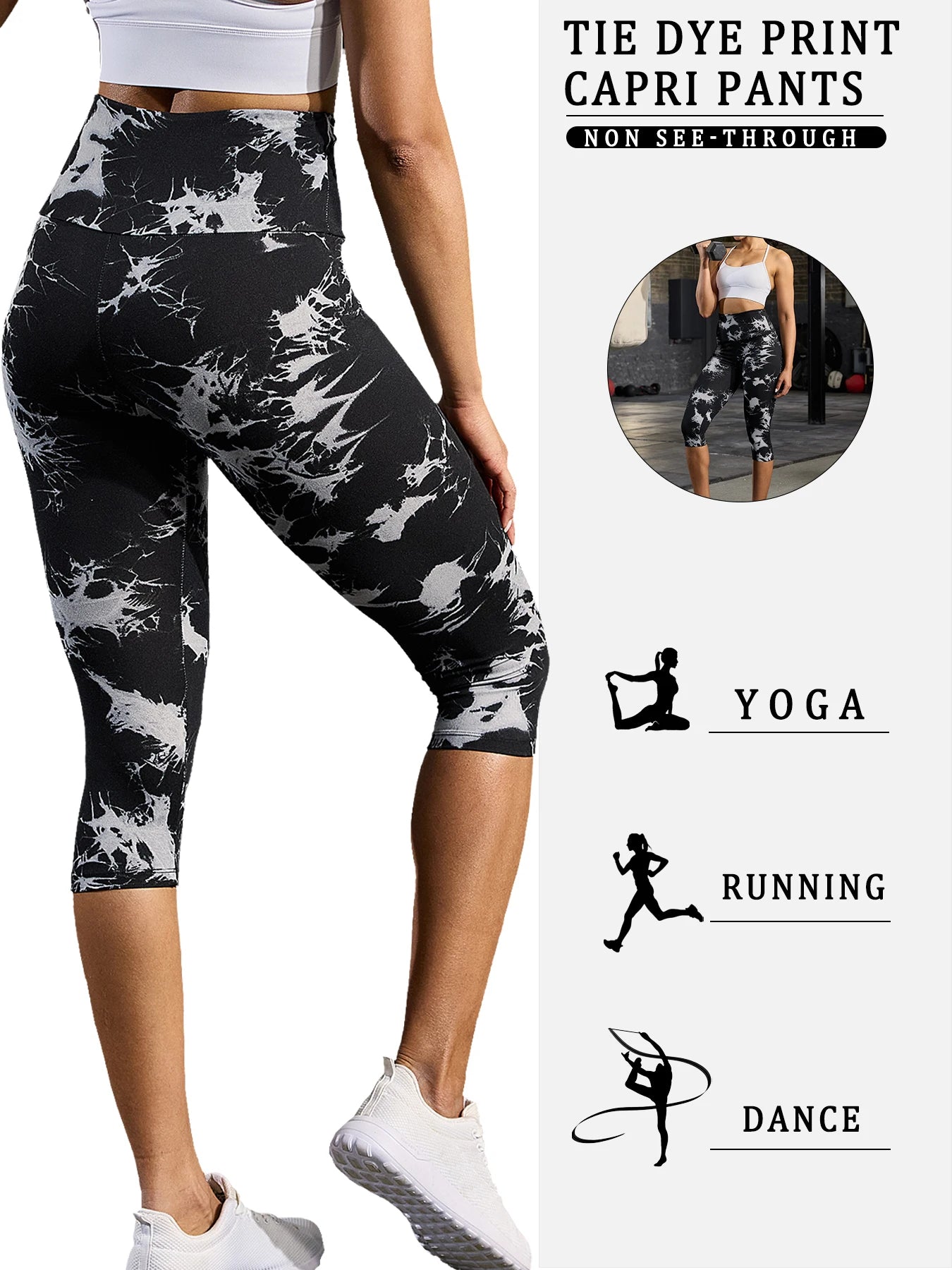 Pantalon Capri taille haute pour femmes, Super doux, contrôle du ventre, pas transparent, entraînement, Yoga, course à pied, athlétique, Push-Up, Leggings de gymnastique