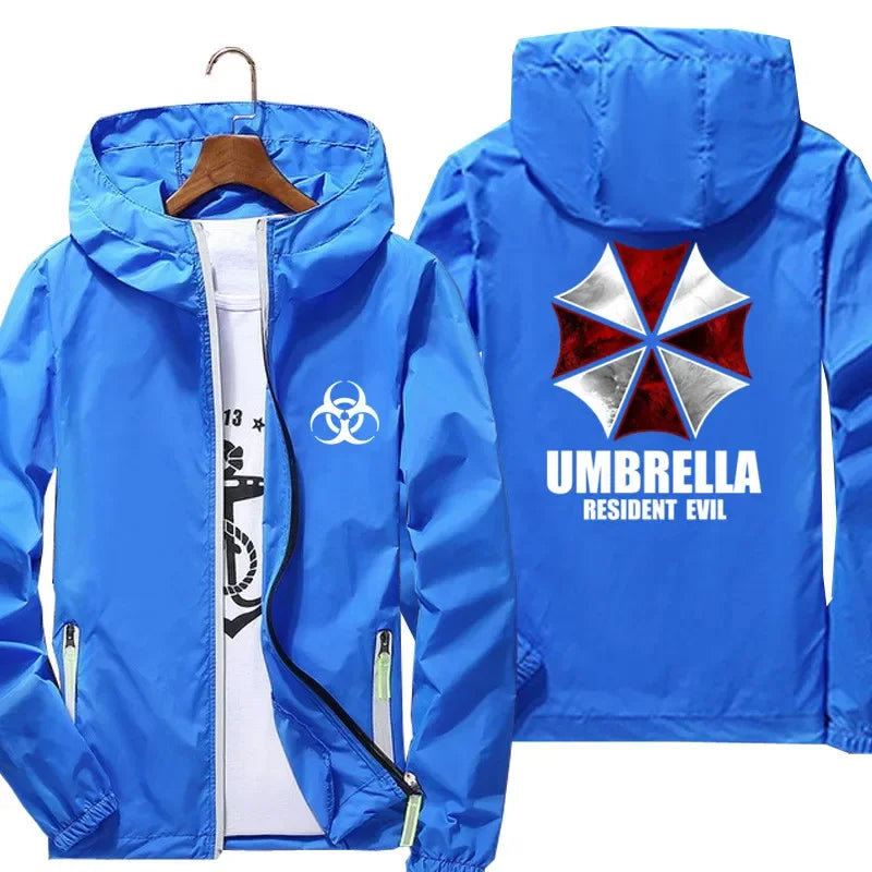 Veste fine réfléchissante de film pour hommes, coupe-vent à capuche, veste de sport de pilote, veste de pilote de vélo de plage