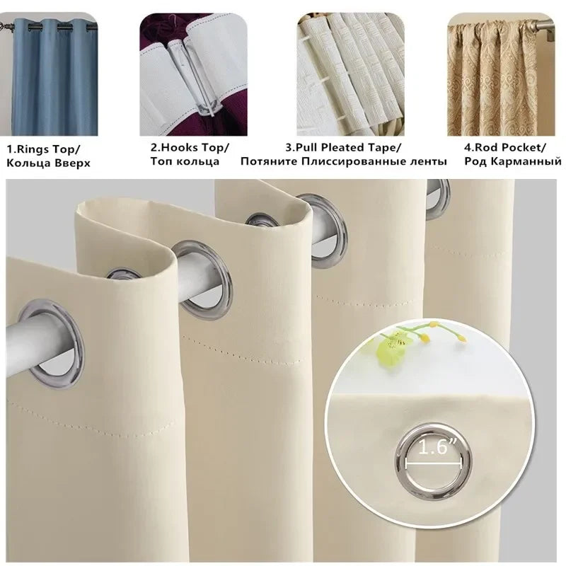 Rideaux occultants Extra longs, hauteur 400cm, pour Loft, chambre à coucher, salon, plafonds hauts, rideaux de fenêtre