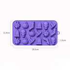 Moules d'halloween en Silicone pour chocolat 3D, moule gommeux, crâne, citrouille, chauve-souris, fantôme, chapeau de sorcière, araignée, pierre tombale