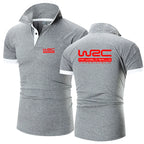 Championnat du monde des rallyes WRC nouvelle mode Polo hommes décontracté col rabattu chemise à manches courtes coupe ajustée été hauts Polo