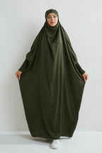 Abaya musulman à capuche manches smockées une pièce Robe de prière femmes Jilbab vêtements islamiques dubaï saoudien Robe noire modestie turque
