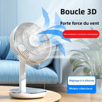 7200mAh ventilateurs rechargeables ventilateur de bureau Portable bureau à domicile dortoir USB petit ventilateur électrique circulateurs d'air ventilateur de Table à vent élevé