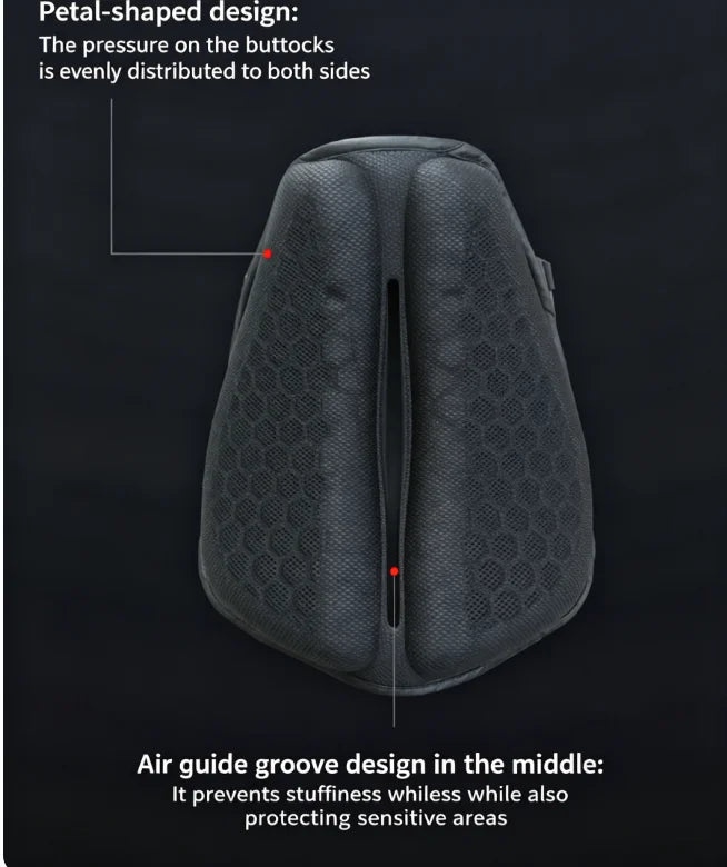 Coussin de siège de moto 3D en nid d'abeille antidérapant, coussin de siège en gel pour moto, coussin de siège pour soulager la pression, accessoires de moto