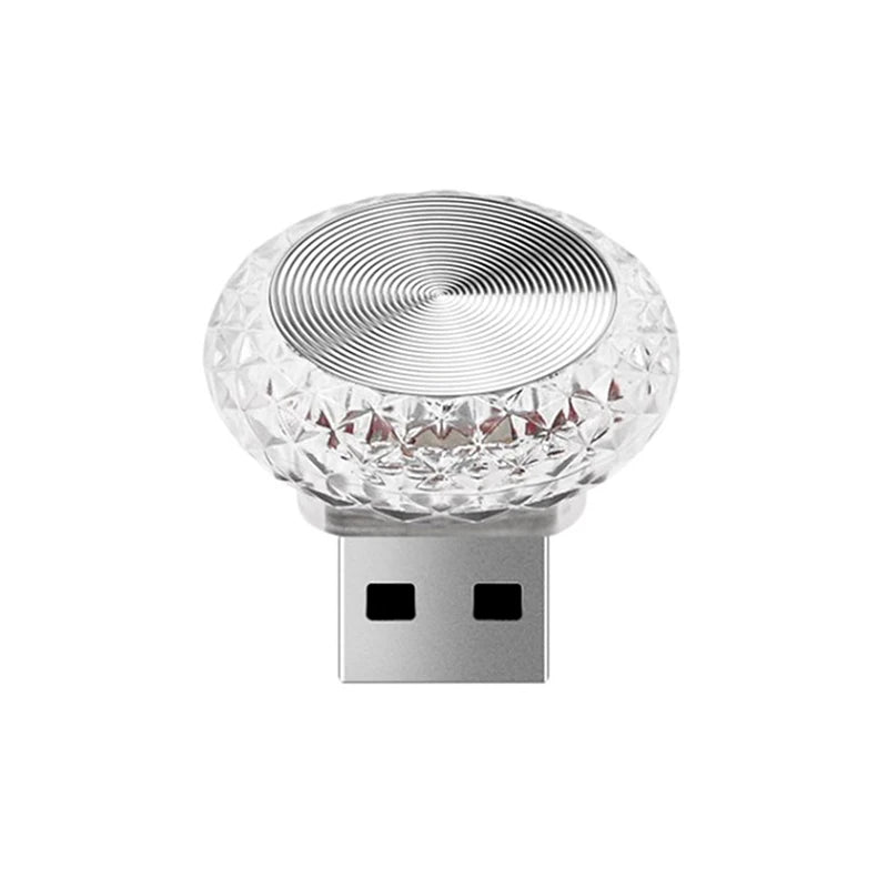 Mini lumière ambiante LED USB Portable pour voiture, lampes d'ambiance décoratives pour intérieur automobile, lumière d'ambiance, lumière d'ordinateur, Plug Play