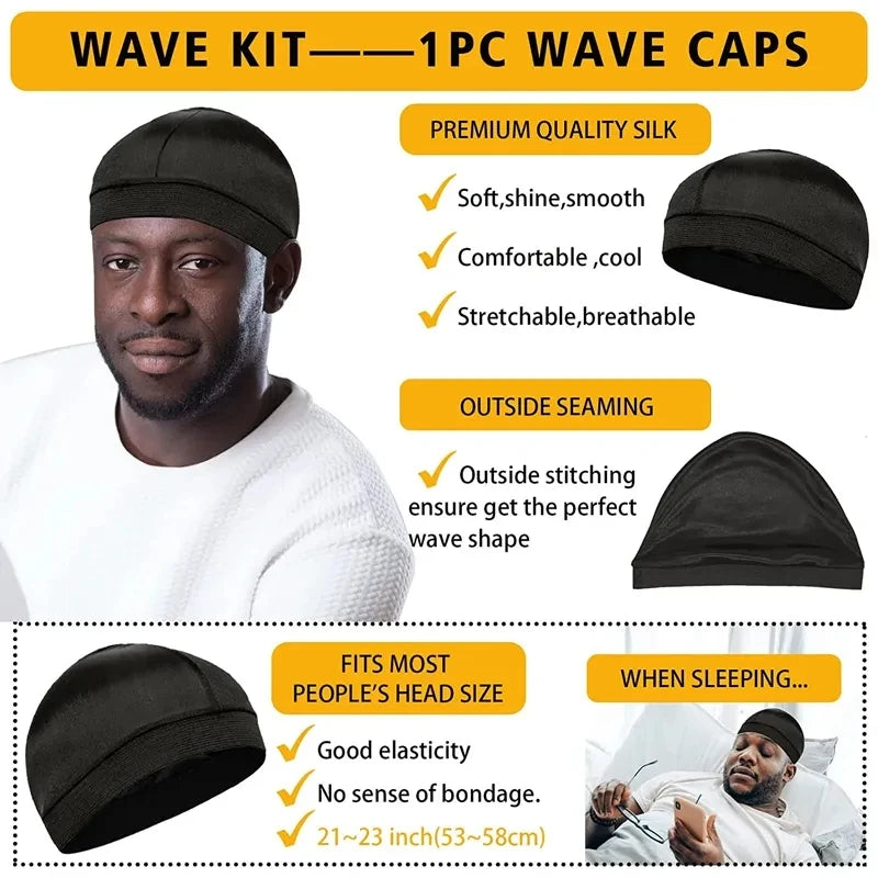 Gel ondulé 360 pour contrôle des frisottis, crème nourrissante à forte tenue pour cuir chevelu, pommade naturelle Anti-perte de cheveux en argile pour hommes noirs africains
