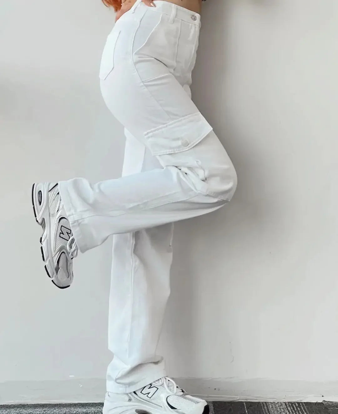 Pantalon à jambes larges pour femmes, fermeture éclair, coupe cintrée, plat, haut, poches, taille moyenne, longueur cheville, couleur unie, automne 2026