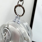 Mini sac de rangement Portable à fermeture éclair transparente, porte-clés poupée de dessin animé, jouet pour enfants, boîte mystère, organisateur pour écouteurs, chargeur, sac cadeau