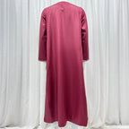 Hommes musulmans à manches longues Robe pull Aman Abaya Jubba Thobe pour hommes saoudien arabe caftan Islam vêtements Rayer Robe Afghan mâle