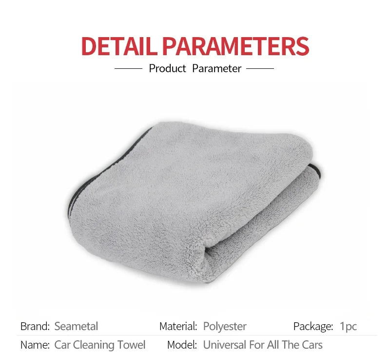 Serviette en Microcarence pour Lavage de Voiture, Accessoire Super Absorbant, pour Livres, Grill, Premium, vaccage Unique
