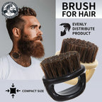 Peigne coiffant pour barbe pour hommes, brosse pour barbe et cheveux, rigidité moyenne/cadeau pour homme/pour estomper les outils de coiffure professionnels 1 pièce