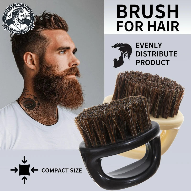 Peigne coiffant pour barbe pour hommes, brosse pour barbe et cheveux, rigidité moyenne/cadeau pour homme/pour estomper les outils de coiffure professionnels 1 pièce